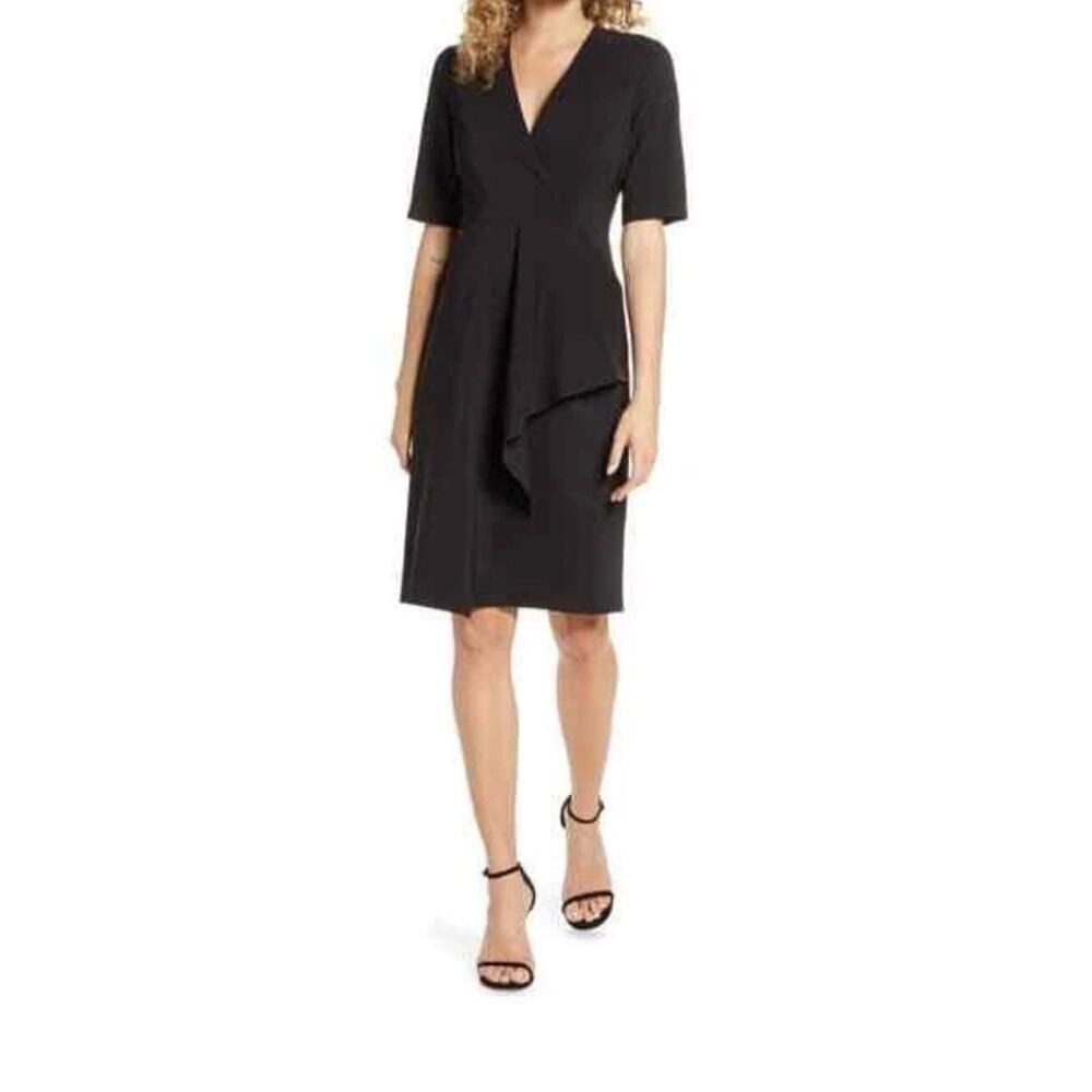 Maggy London Dream Cascade Ruffle Dress Size 2